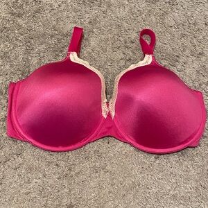 Playtex Fuchsia Bra with Cream Lace